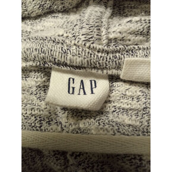 GAP Women's White Grey Hooded Cardigan Sweater Size Medium - Picture 5 of 6